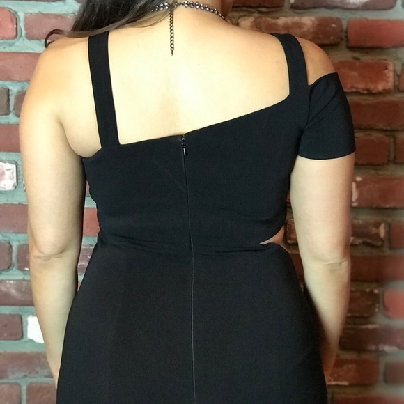 JayGodfrey Sexy Midi Cut-out Little Black Dress - Picture 4 of 5